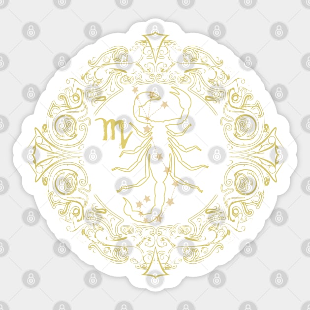 Zodiac Sign Scorpio Sticker by Mandra